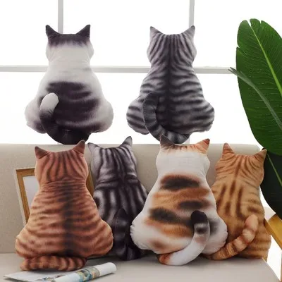 1 шт.. милая мягкая кошка подушка милые Kawaii животные плюшевые тени плюшевая