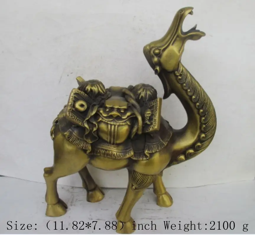 

In ancient China copper roar ancient statue of camel