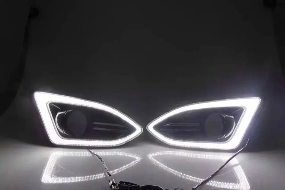 Новое поступление наивысшего качества светодиодные drl дневные ходовые огни для Ford Edge