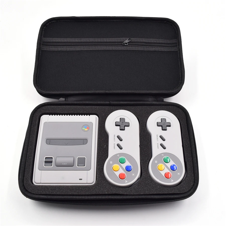 Жесткий Дорожный Чехол для переноски сумка на молнии SNES Classic & Аксессуары SFC Family