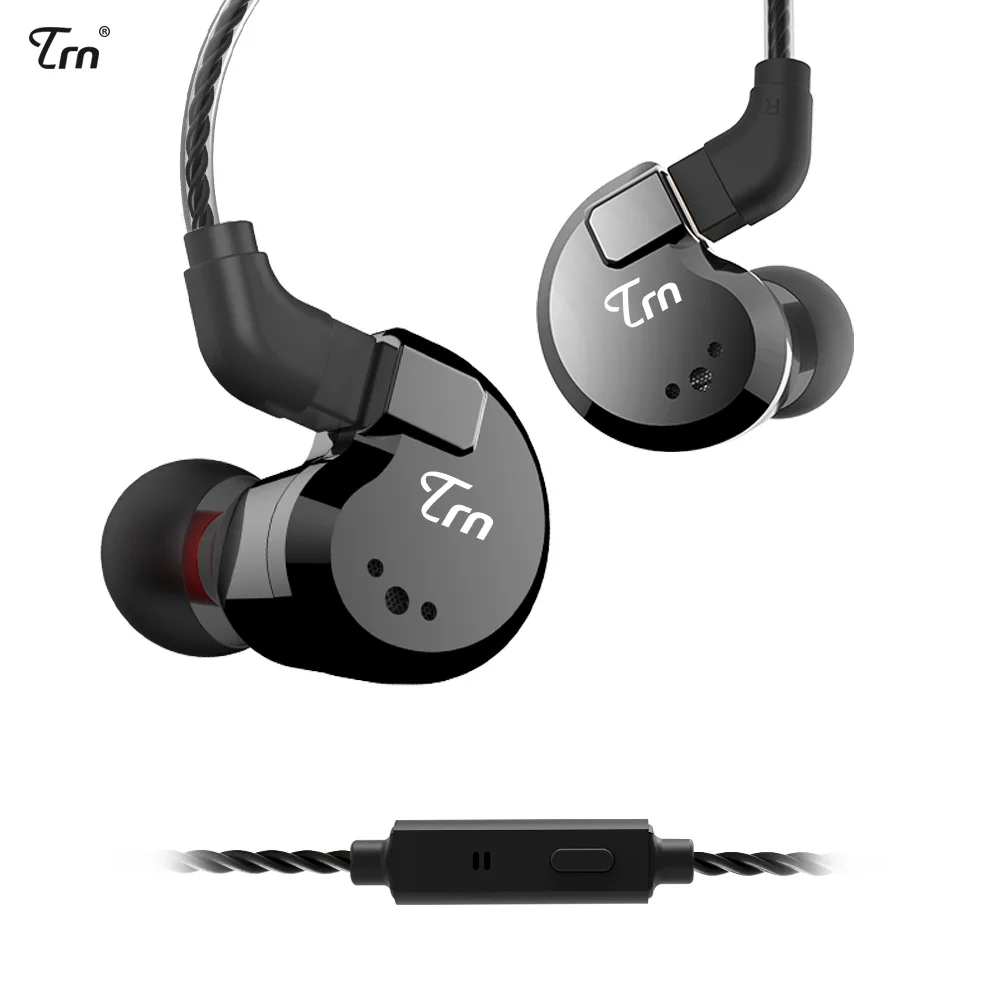 Наушники TRN с гибридной технологией 2DD + 2 BA гарнитура для бега и спорта Hi Fi монитор