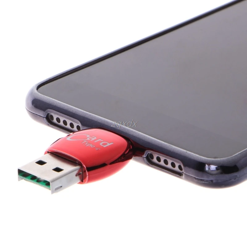 2 в 1 OTG USB 3,1 Тип C к USB 2,0 Micro SD/TF карта памяти Читатель адаптер июля Прямая поставка