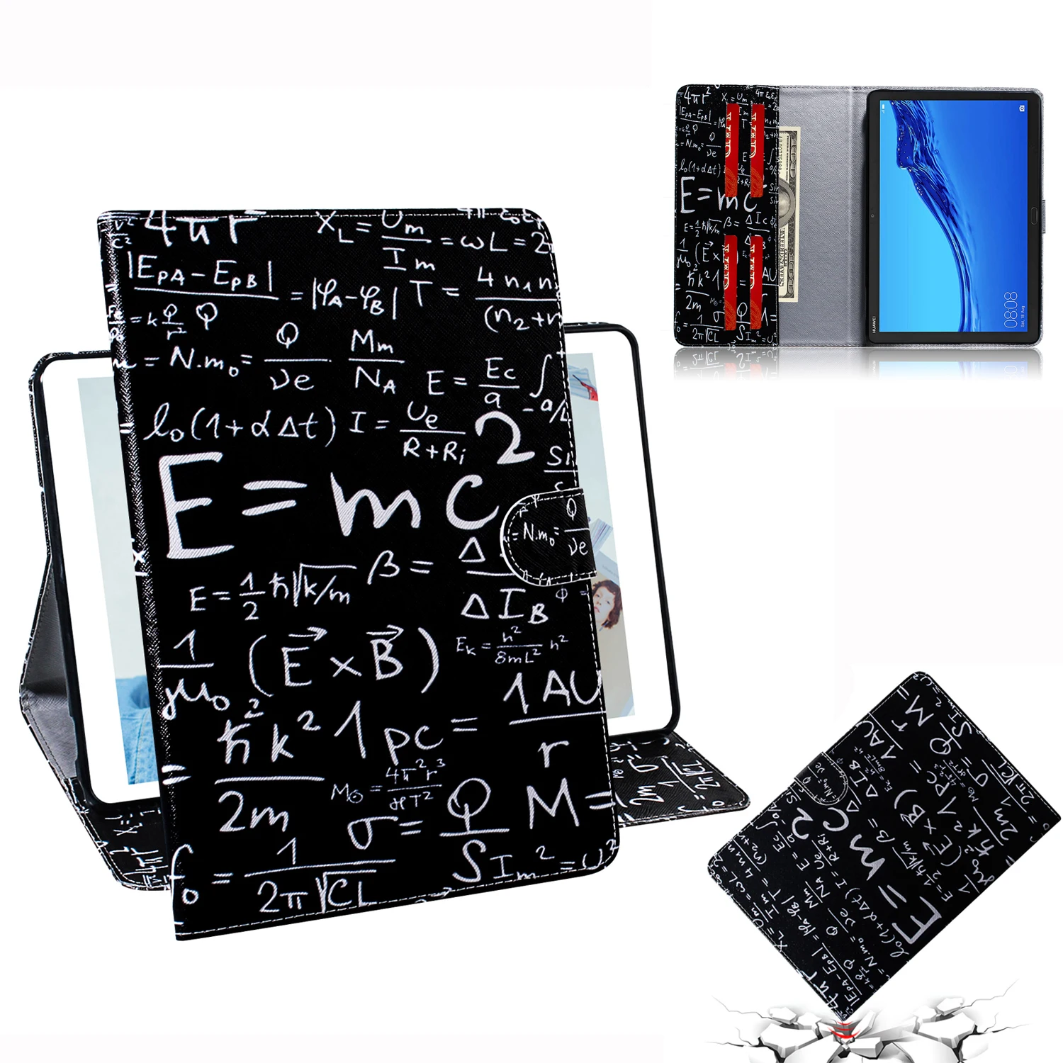 Mediapad T5 умный чехол панда Тигр Лев Флип Бумажник кожаный чехол для huawei Mediapad T5 10 AGS2-W09/L09/L03/W19 10," планшет