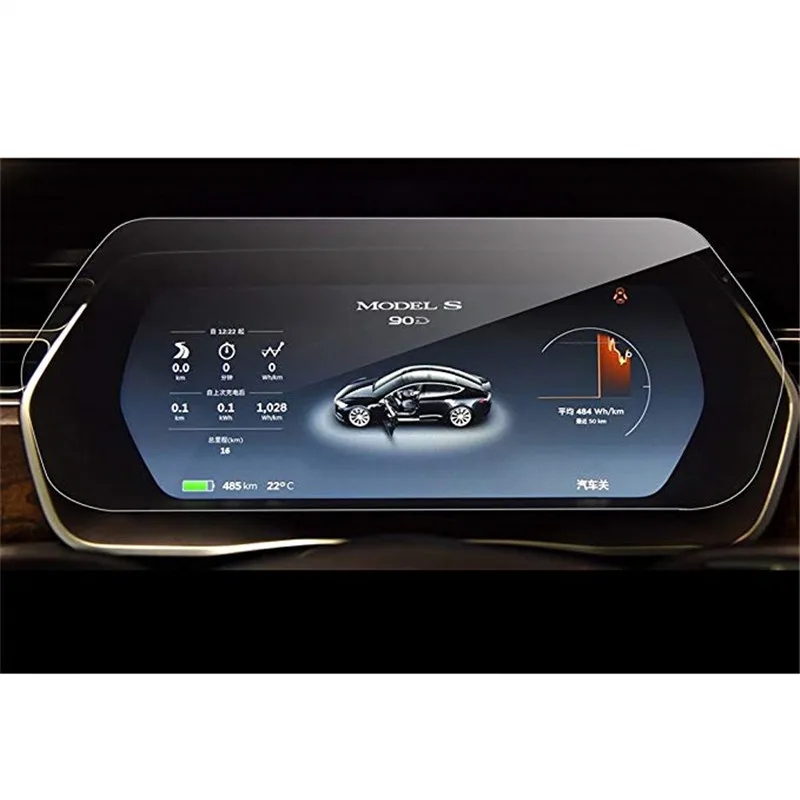 2019 New 12.3 Inch Instrument Panel Tempered Glass Screen Protector for Tesla Model S X | Автомобили и мотоциклы