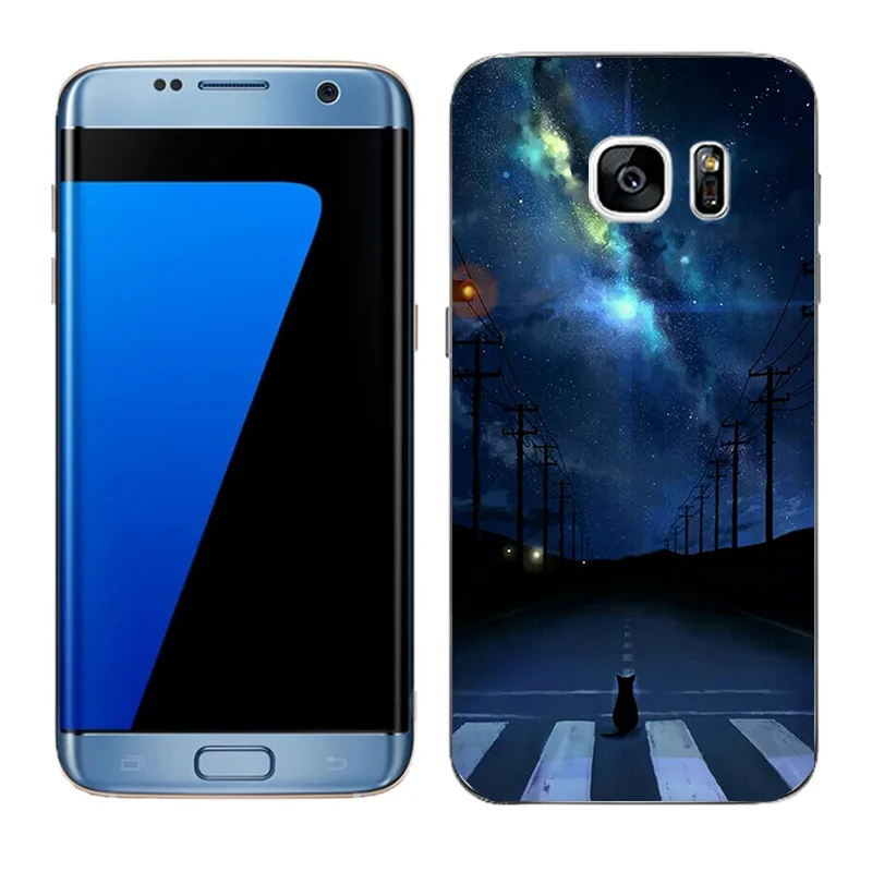 Модный мягкий чехол накладка для Samsung Galaxy S7 Edge силиконовые чехлы G9350 с