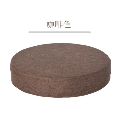 

Linen Japanese Large Floor Cushions Futon Meditation Cushion Thickening Circle Seat Tatami