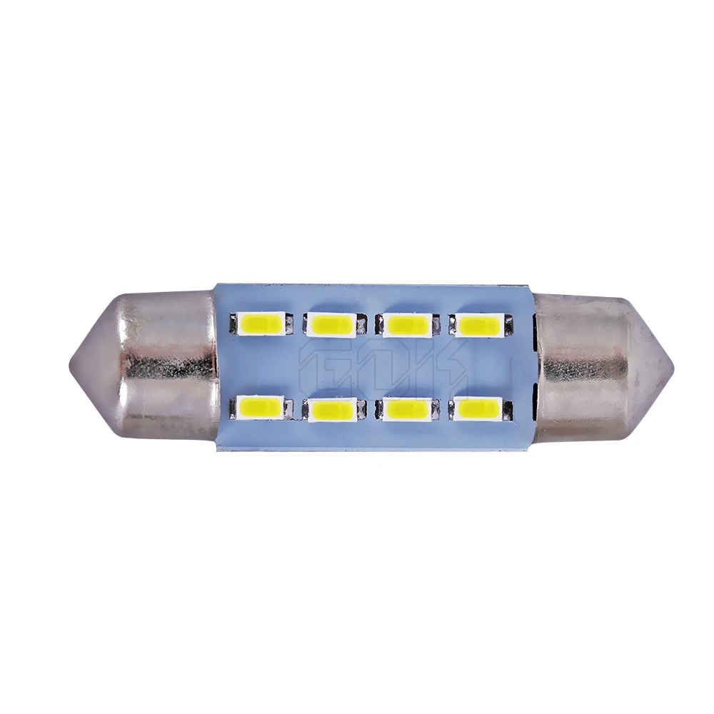 Лидер продаж 50 шт./лот гирлянда 8smd светодиодный 31 мм 36 мм 39 мм 42 мм Светодиодная гирлянда 3014smd 8 СВЕТОДИОДНЫЙ Автомобильный светодиодный интерьерные лампочки авто крыши
