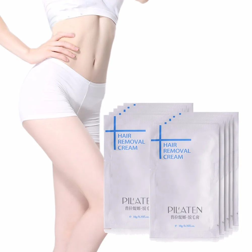 

New PILATEN Hair Removar Cream Painless Depilatory Cream For Leg/Armpit/Body 10g Hair Removal Cream 100pcs/set