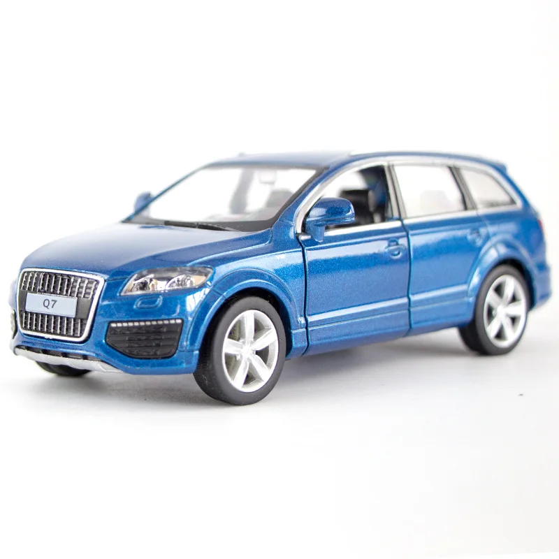 Q7 blue 1/36 Scale Simulation CLS63 G63 Q7 VW Bus Alloy Model Car Diecast Vehicle Toys Pull Back Metal Auto Collection Cars Toy For Kids - Цвет: Q7 blue
