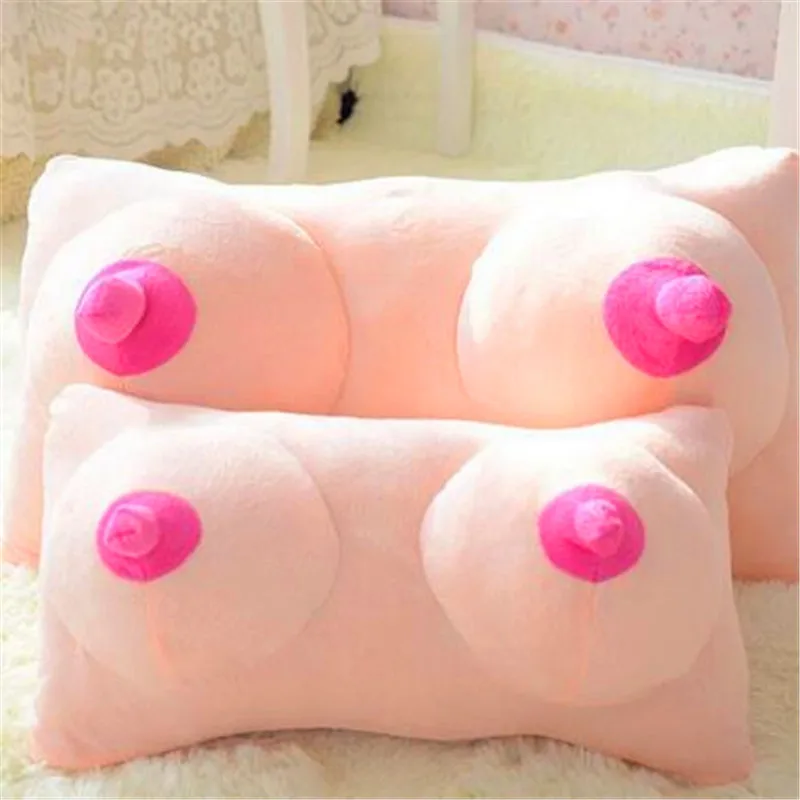 1 шт. новинка креативная плюшевая подушка большая женская грудь игрушка