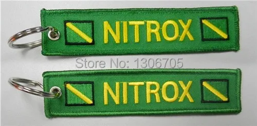 Дайвинг Diver брелок баннер брелок зеленый Nitrox