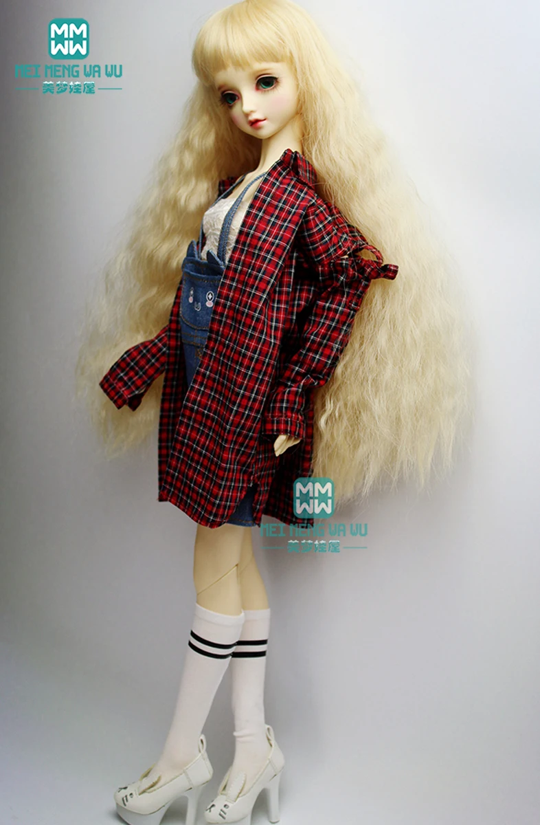 BJD/Одежда для куклы; платье для девочек; коллекция 1/3 года; BJD DD SD10; Модная Повседневная джинсовая юбка; футболка; кардиган; носки