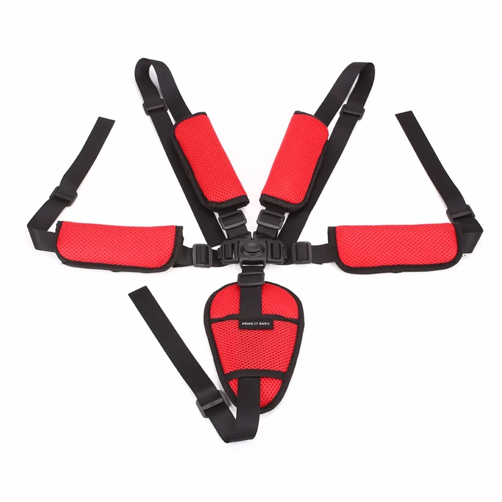 Детский ремень безопасности Универсальный Регулируемый фиксирующий 5 точечный