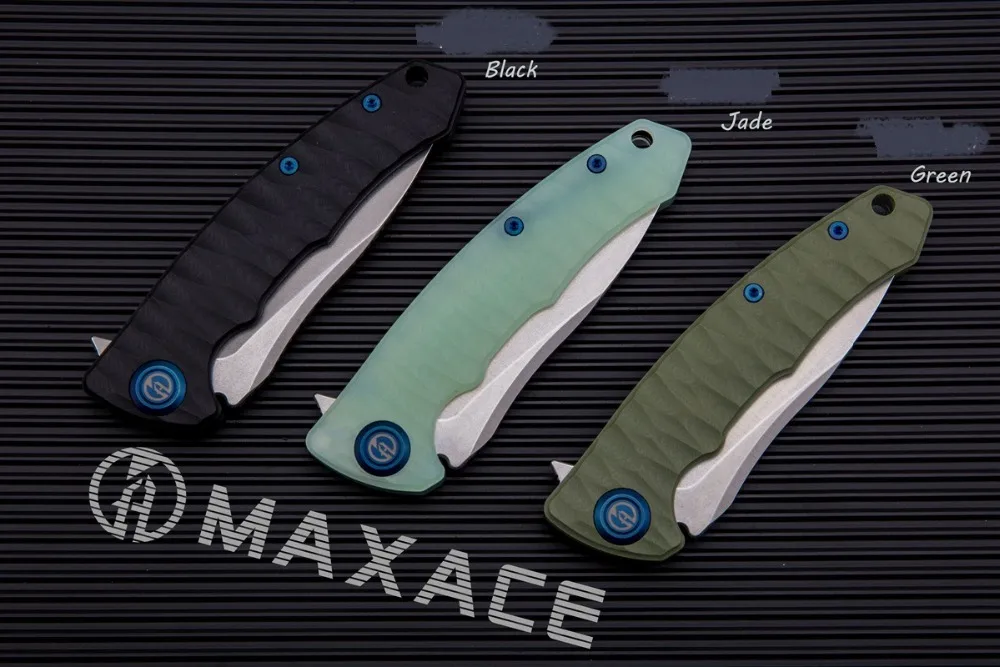 Нефритовый Maxace Corvus K110 стальной промытый нож, компактный походный нож