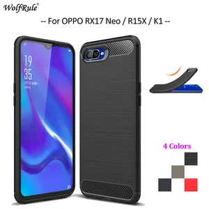 carbon fiber phone case for oppo rx17 neo case soft tpu back cover for oppo rx17 neo protective phone bumper oppo r15x k1 6 4 free global shipping
