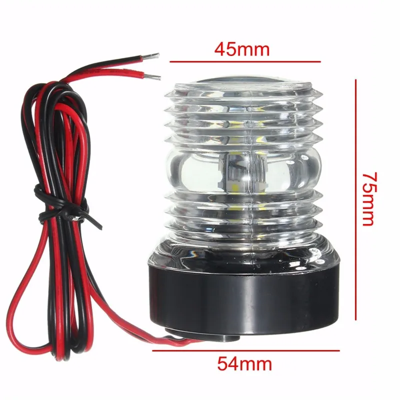 Yacht световой сигнал DC12V 2,5 Вт 13 SMD 5050 светодиодный морской катер навигации якорь свет Круглый 360 градусов Водонепроницаемый якорные огни