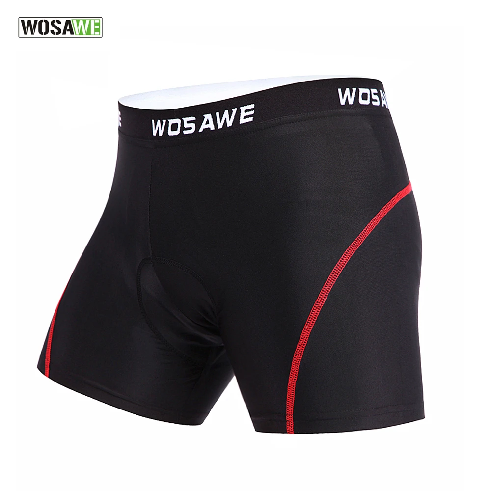 WOSAWE Велосипедное Нижнее белье 3D Мягкие велосипедные шорты ударопрочные дорожные