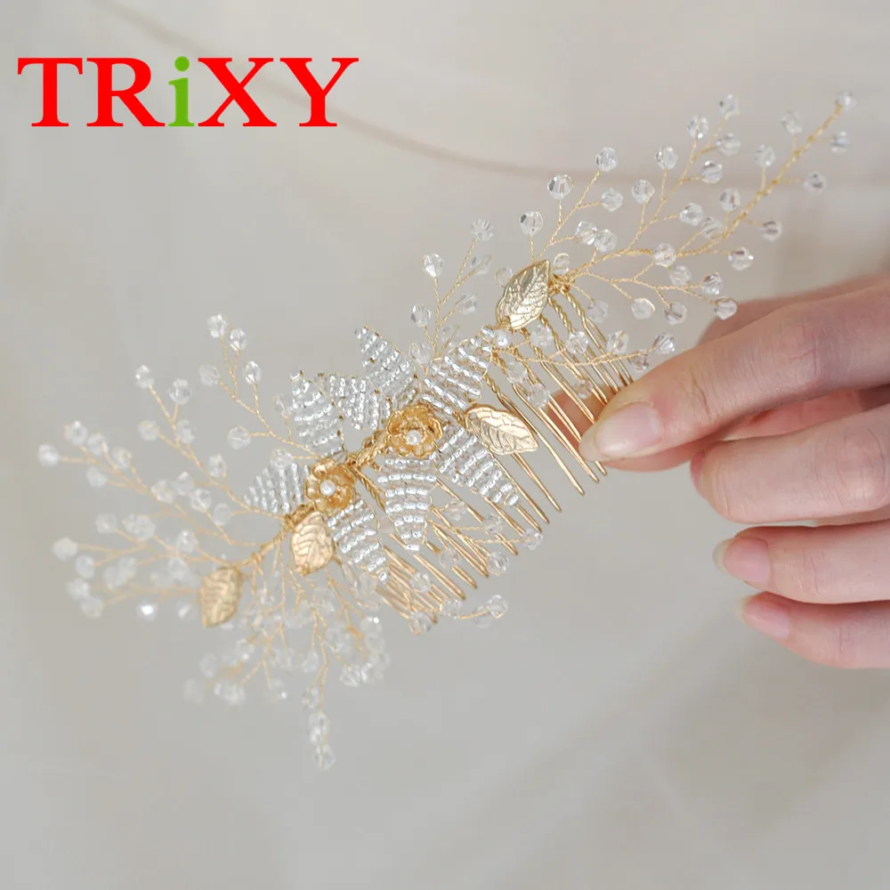 TRiXY H54 очаровательные свадебные аксессуары со стразами жемчуг бисером свадебные аксессуары для свадьбы/Вечеринки
