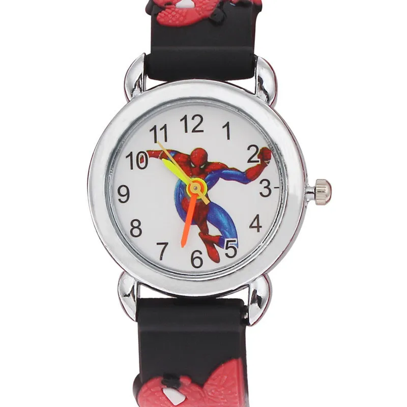2017 Лидер продаж Человек паук часы дети мультфильм Смотреть Дети Прохладный 3D