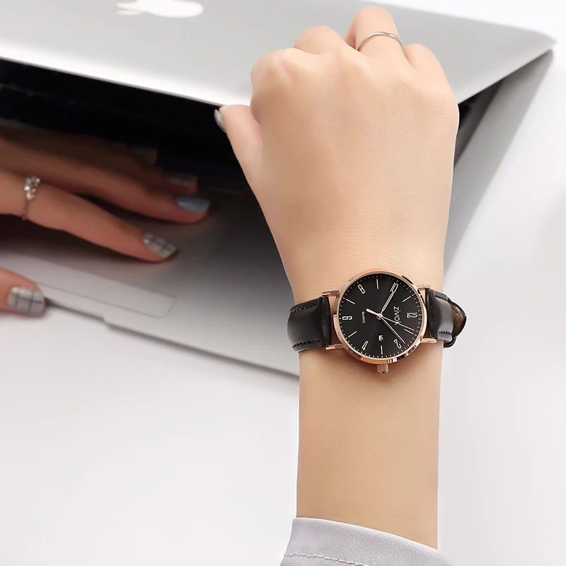 ZIVOK модные женские часы reloj mujer кожаные кварцевые спортивные наручные для