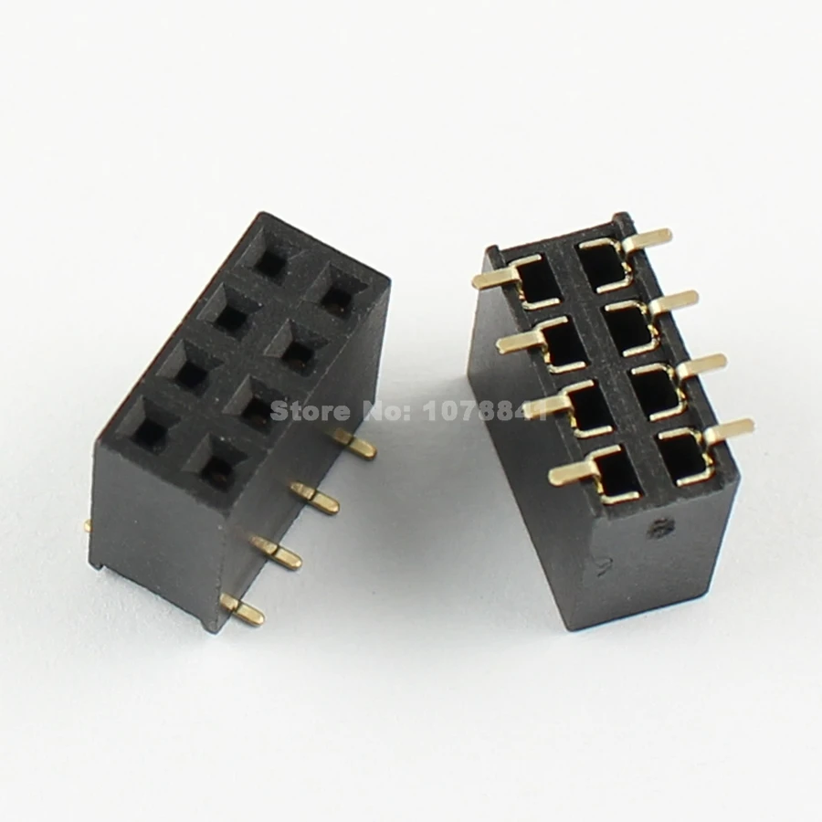 20 штук 2 54 мм Шаг 2x4 Pin 8 женский двойной ряд штыревой разъём SMT полосы|pin strip female|strip |