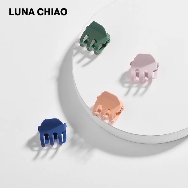 2 LUNA CHIAO модные аксессуары для волос матовые цвета коготь для волос женский мини цветной металлический Когти для волос - Окраска металла: 2