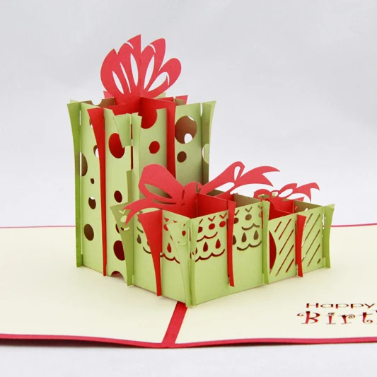 Креативный подарок на день рождения/3D карта kirigami/открытки ручной работы для