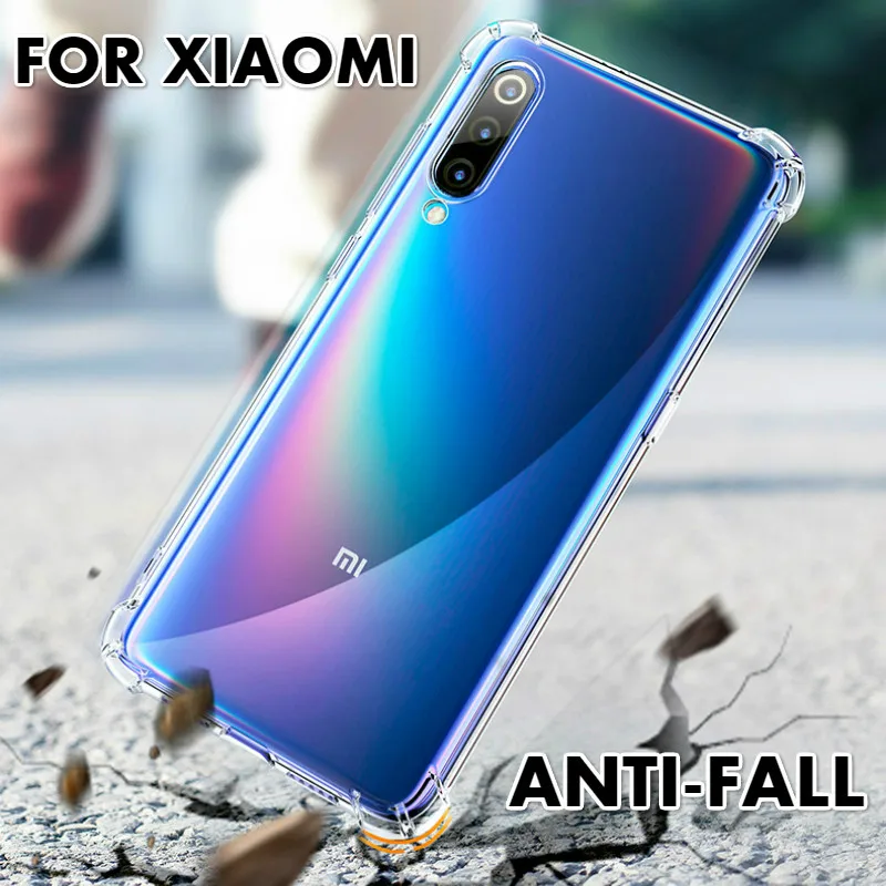 Прозрачный чехол из ТПУ для Xiaomi Mi CC9 Schockproof Прозрачный чехол для Xiaomi Mi 9 T Pro 9SE 8SE 8 Lite Poco F1 мягкие чехлы для телефонов