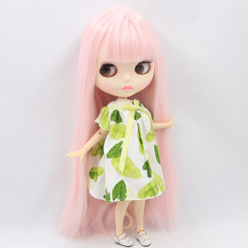 ICY Nude Blyth кукла для серии No.280BL2352 шарнир тела розовые волосы резные губы матовое лицо