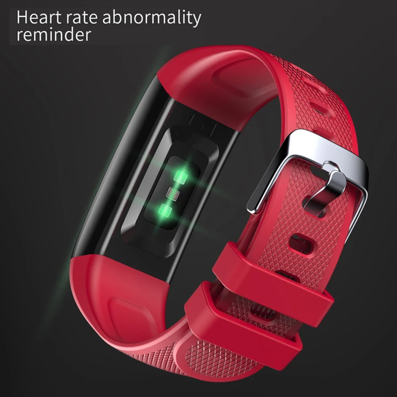 Смарт-браслет с шагомером фитнес-трекером цветным экраном 1 14 дюйма | Электроника