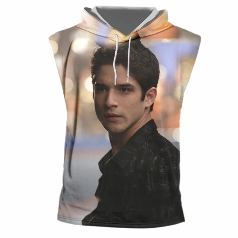 OGKB Новое поступление Для мужчин майка без рукавов с круглым вырезом капюшоном