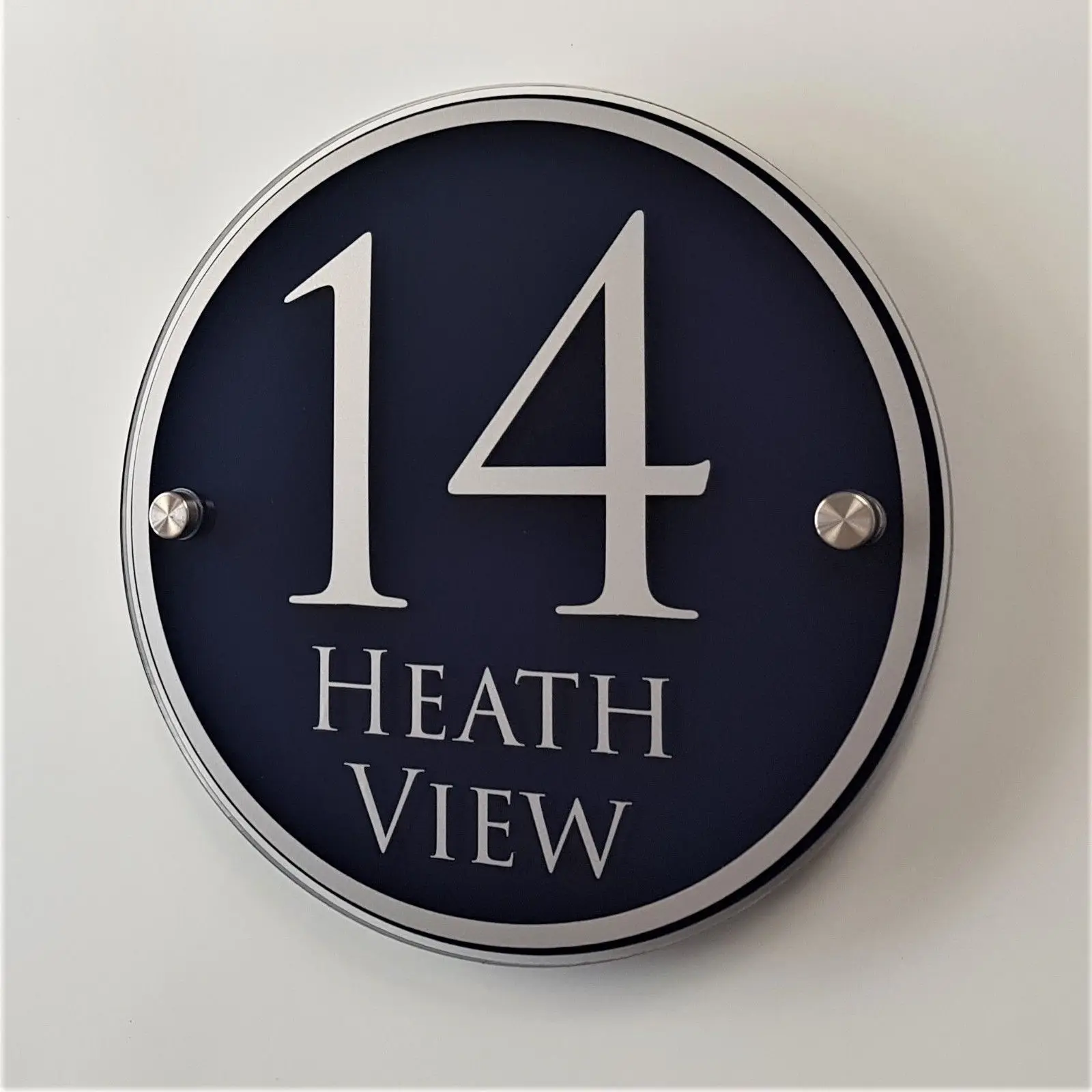 Настраиваемый современный знак на дом табличка с номером двери много цветов