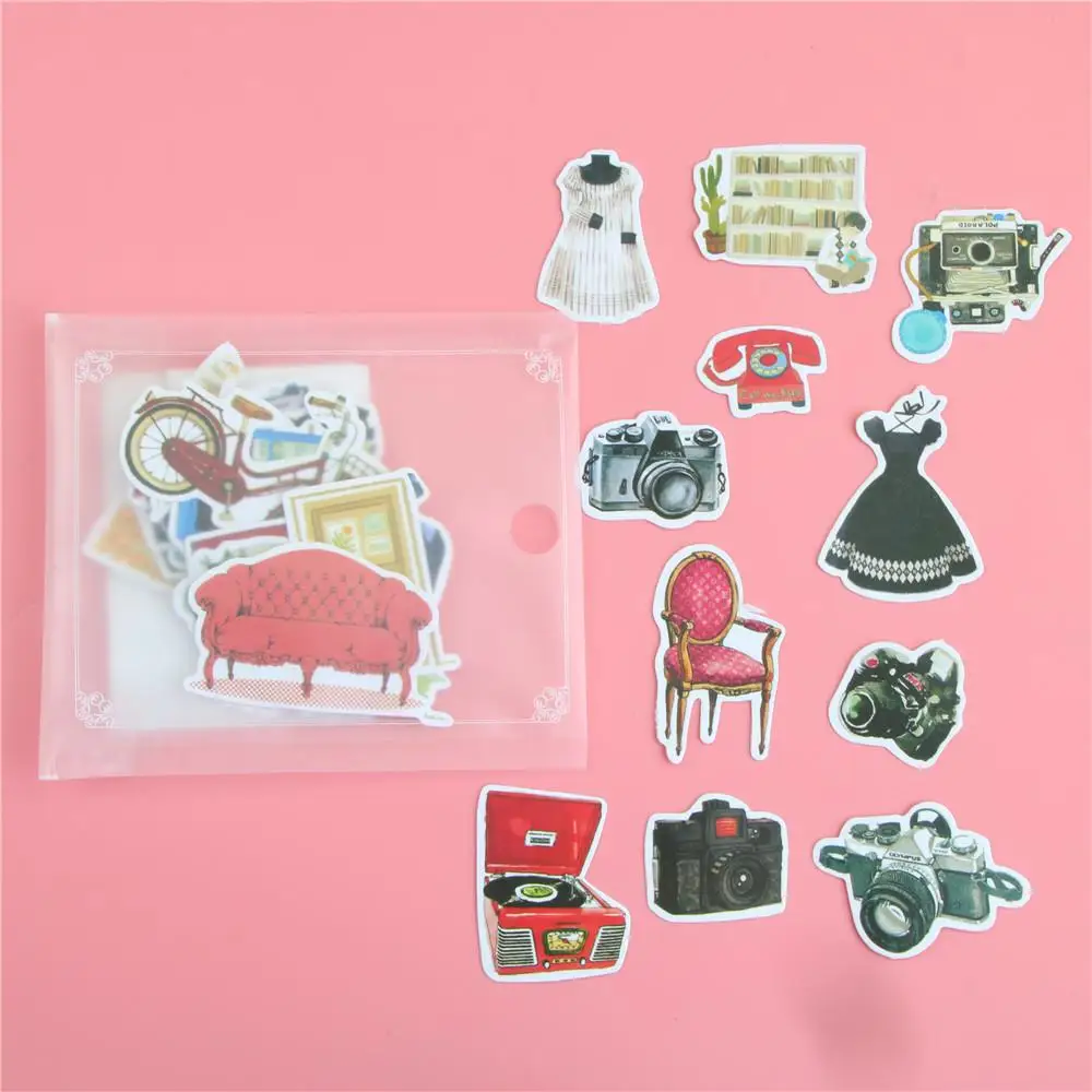1 сумка милые Kawaii животные бумажная наклейка милый кот наклейка s для домашнего украшения Скрапбукинг записная книжка-дневник колодки наклейка s - Цвет: 08
