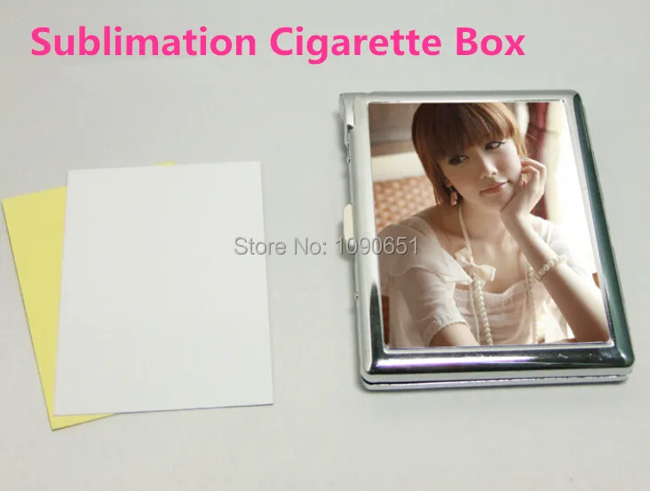 Сублимации портсигар Нержавеющая сталь сигареты поле пустым чехол для двух