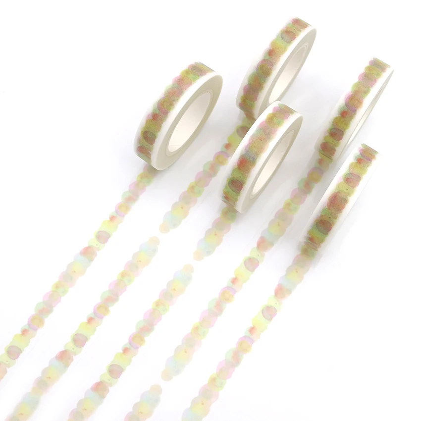 10 м * мм творчества акварель красочная лента Washi DIY декоративный Скрапбукинг