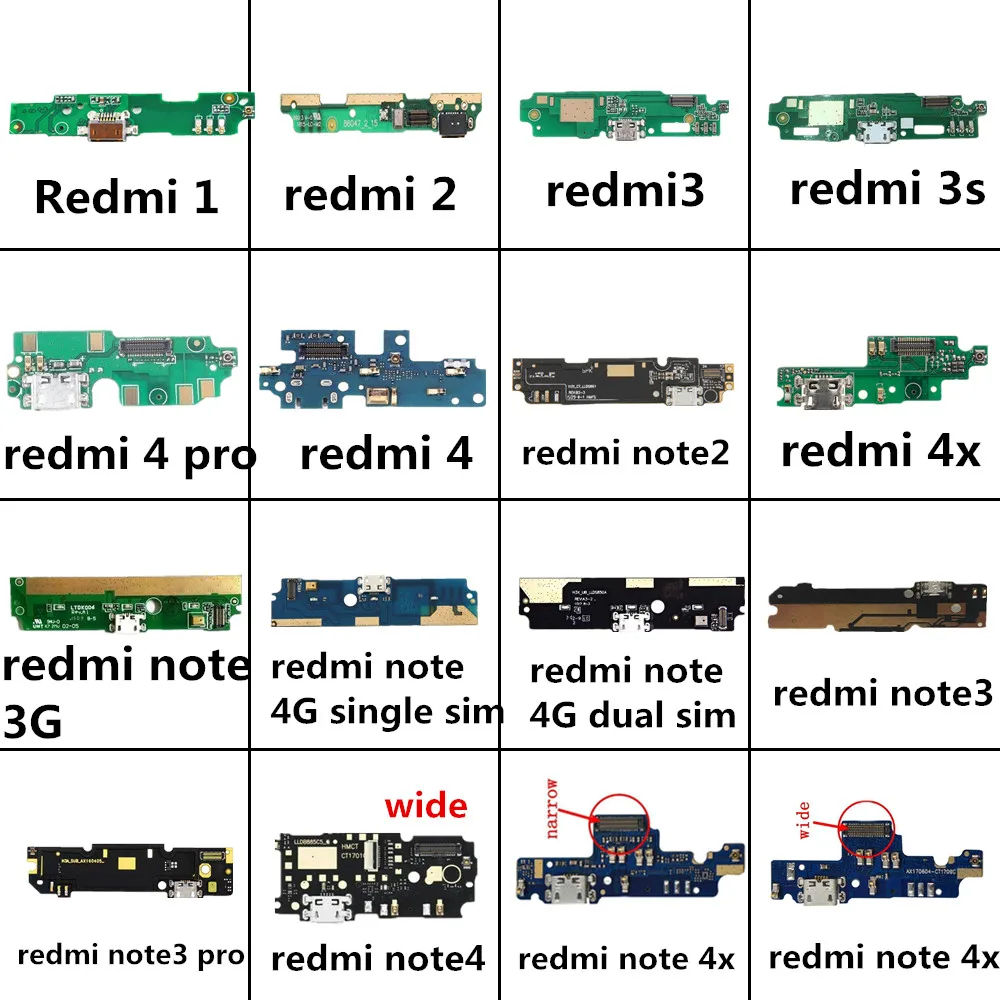 Микрофонный модуль+ USB плата с зарядным портом гибкий кабельный разъем для Xiaomi Redmi 3 4 5plus Note 2 3 Pro 4 4X5 Замена
