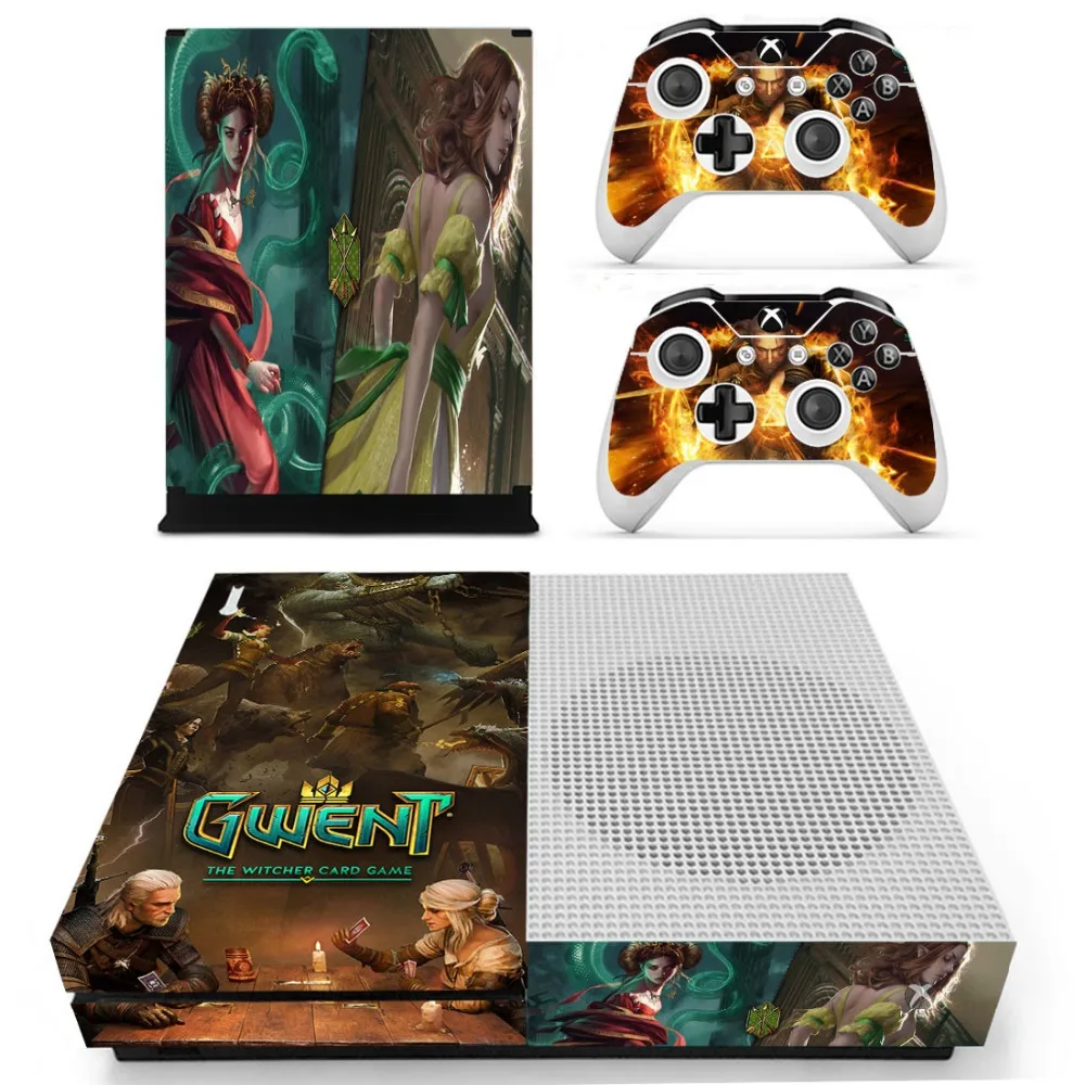 Наклейки GWENT Vinly Skin для консоли XBOX One S с двумя беспроводными