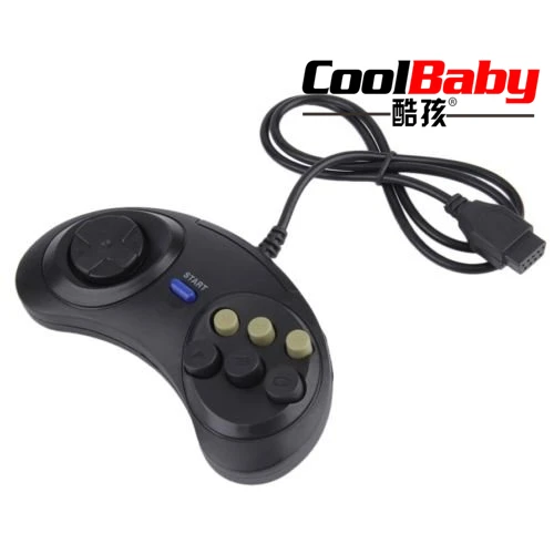 16 бит классический проводной игровой контроллер для SEGA Genesis 6 кнопочный геймпад для SEGA Mega Drive игровые аксессуары