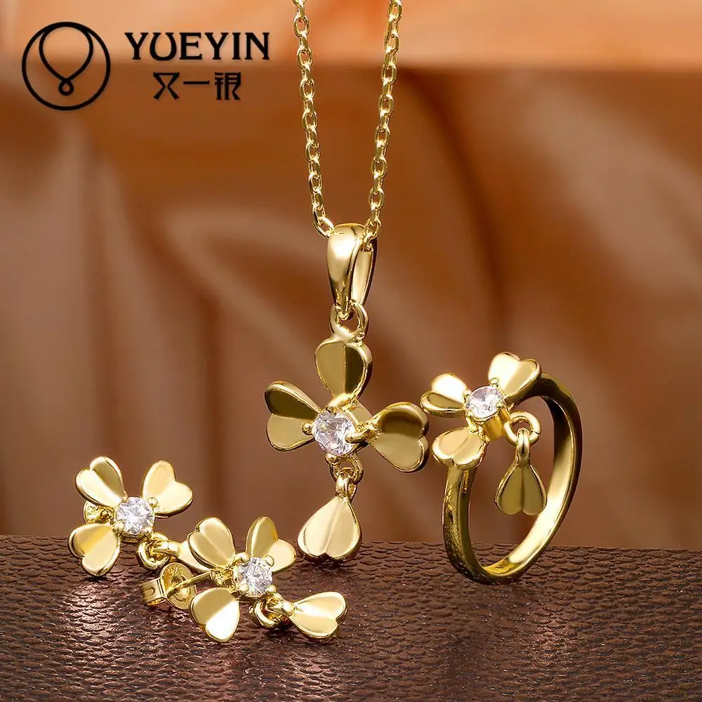 Последние мода женских украшений цветочные украшения комплект для женщин
