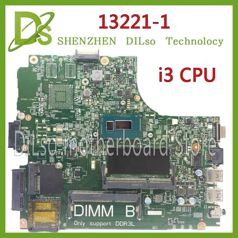 

KEFU 13221-1 3440 материнская плата для dell 3440 материнская плата для ноутбука DL340-HSW MB13221-1 I3 GM DDR3L оригинальная тестовая материнская плата