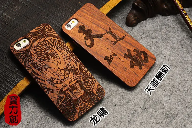 Чехол накладка из бамбукового дерева для телефона Henna Shull мандала цветы Apple Iphone 5s 5