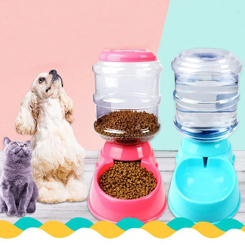 

Detachable Pet Cat Drinking Dispenser Dog Food Bottle Automatic Pet Feeder for Cats Dogs Puppy Cat Water Fountain Pets Supplies