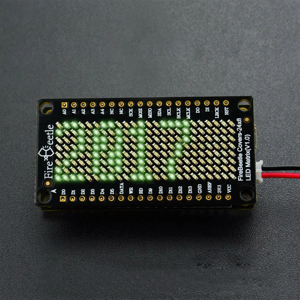 DFRobot FireBeetle покрывает экран со светодиодной матрицей 24x8 3 ~ 5 В HT1632C синий желтый