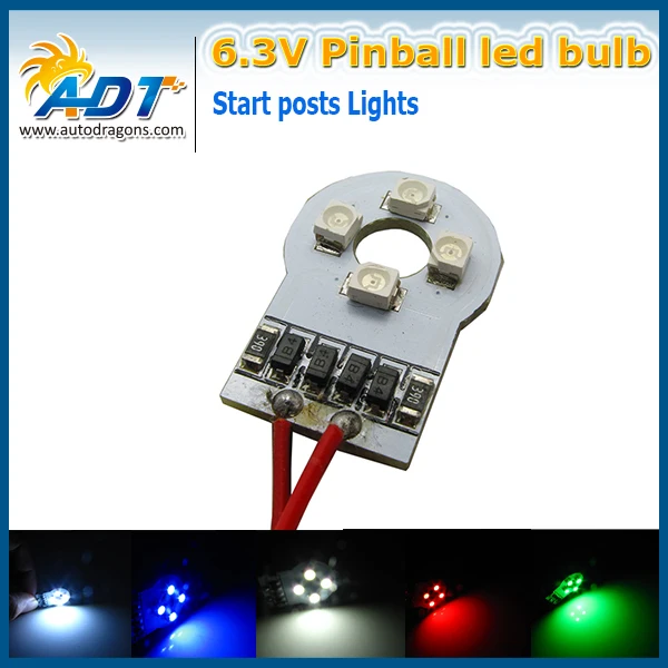 100 шт. суперъяркая Светодиодная лента для пинбола 6 3 В 4 * 3528SMD | Автомобили и