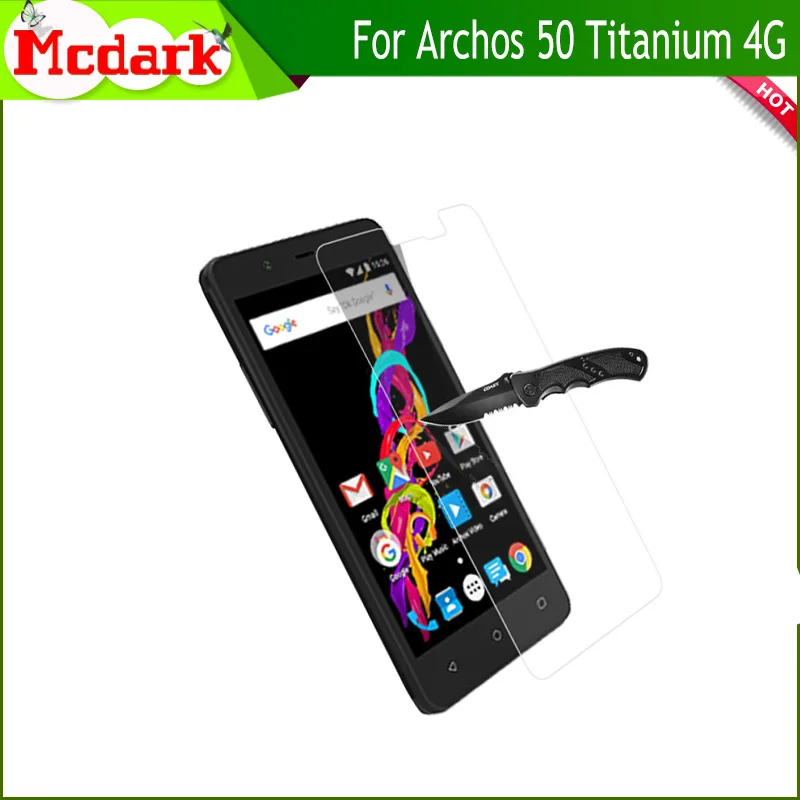 Закаленное стекло 2.5D 9H для Archos 50 титановая защитная пленка 4G экрана титановое