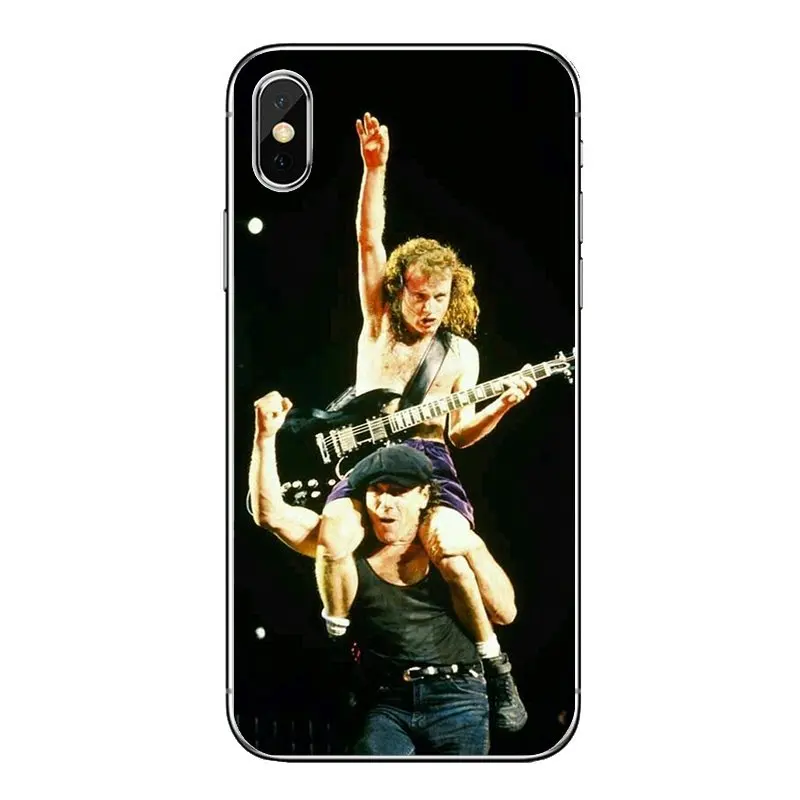 Music Band ACDC AC DC Transparent Soft Cases Covers For LG G7 Q6 Q7 Q8 Q9 V30 X Power 2 3 OnePlus 3T 5T 6T |