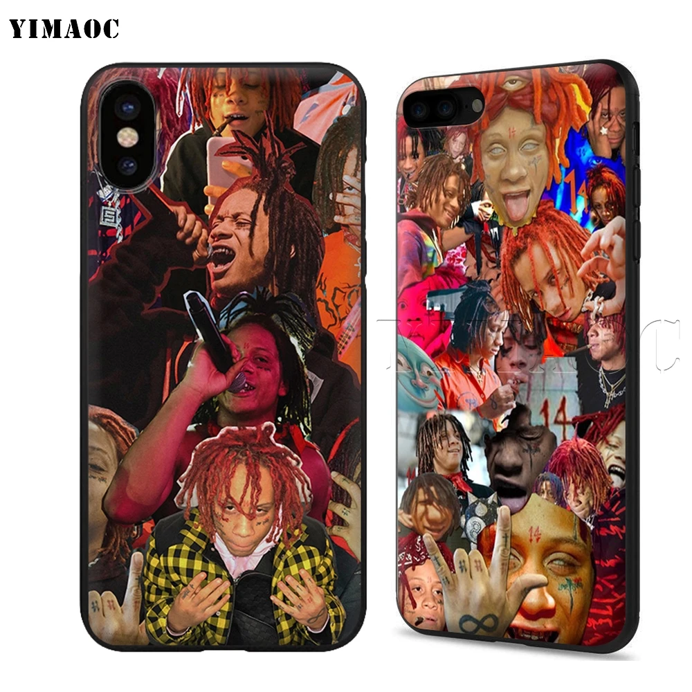 Силиконовый мягкий чехол YIMAOC Trippie Redd для iPhone 11 Pro XS Max XR X 8 7 6 6S Plus 5 5S SE