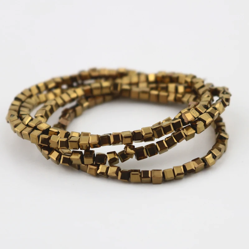 Оптовая продажа 2 мм кубические квадратные ювелирные изделия сделай сам