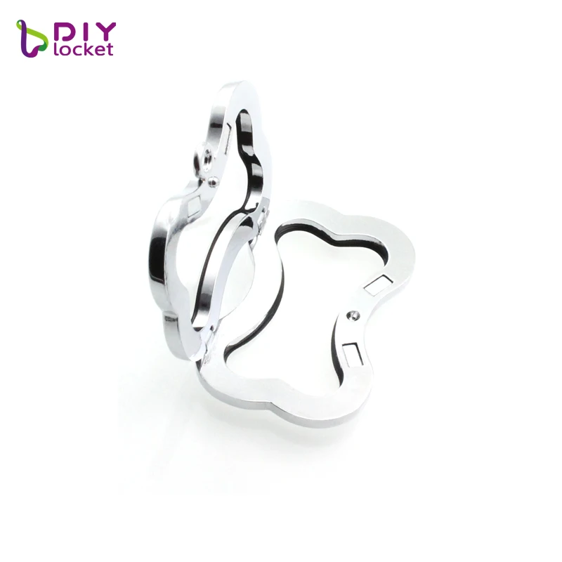 Подвеска-медальон из цинкового сплава со стеклянной собачьей косточкой |