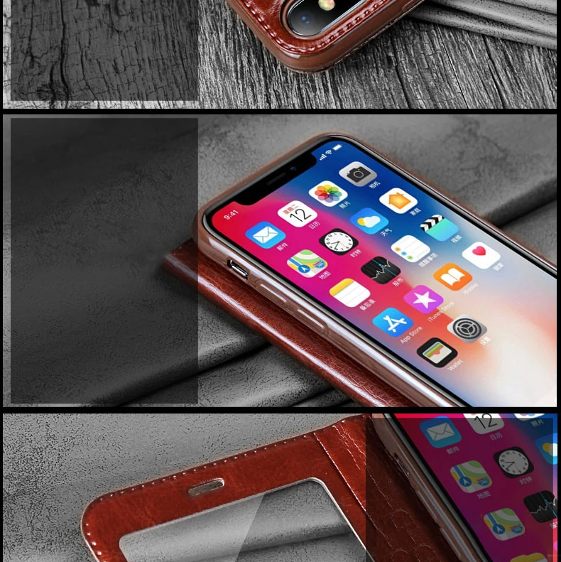 Кожаный чехол для телефона флип-чехол для iphone X 8 7 6 6 S плюс Вид из окна чехол для телефона Чехлы для iphone SE 5S 5